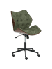 Beliani Bürostuhl LOMPOC in Braun/Grün - (W) 54 x (H) 89 x (L) 56 cm
