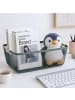 relaxdays Drahtkorb in Mint - (B)37 x (H)16,5 x (T)22,5 cm