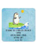 Mr. & Mrs. Panda Gläseruntersetzer Pinguin Surfer mit Spruch in Eisblau