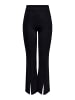 JACQUELINE de YONG Calssic Schlitz Schlag Stoffhose Flared Pants JDYPRETTY in Schwarz