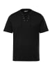 Men Plus Kurzarm T-Shirt in schwarz