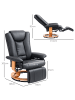 HOMCOM Relaxsessel in Schwarz 78L x 88B x 103H cm