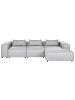 Beliani Ecksofa BRANDE in Grau - (W) 330 x (H) 70 x (L) 184 cm
