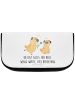 Mr. & Mrs. Panda Make-up Täschchen Mops Verliebt mit Spruch in Weiß