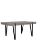 Beliani Esszimmertisch ADENA in Braun/Schwarz - (W) 90 x (H) 75 x (L) 180 cm