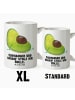 Mr. & Mrs. Panda XL Tasse Avocado Schwangerschaft mit Spruch in Weiß