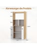 COSTWAY Bücherregal 60 x 30 x 140 cm in Beige