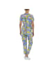 Ital-Design Jumpsuit & Zweiteiler in Blau und Gelb