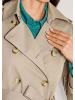 MADELEINE Langarm Trenchcoat mit Bindegürtel in berber