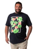 Men Plus Kurzarm T-Shirt in navy blau