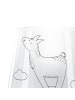 Mr. & Mrs. Panda Glas Kerzenhalter Lama Regenbogen ohne Spruch in Transparent