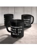 Mr. & Mrs. Panda Kaffeepott Spruch CMYK Designer mit Spruch in Schwarz
