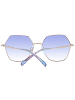 Ana Hickmann Sonnenbrille Geometrisch Gold