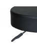 KADIMA DESIGN Bürohocker Kosmetik Leder-Optik, 360° Drehbar, 44-55cm Verstellbar in Schwarz