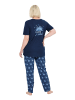 Ulla Popken Pyjama in nachtblau