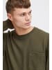 !SOLID Sweatshirt SDHalwest 21108024 Basic Langarmshirt in Waffelstruktur in Grün