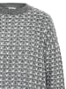 Noisy may Warmer Gemusterter Strickpullover in Grau