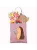 Mr. & Mrs. Panda Strandtasche Igel Blumen ohne Spruch in Rosa Pastell