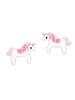 schmuck23 Ohrringe 925 Silber Einhorn in Pink