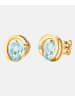 Diamant L'éternel Ohrringe aus 585 Gelbgold mit 1.09 Karat Diamant mit Topas