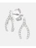 Diamant L'éternel Ohrringe aus 375 Weißgold mit 0.1 Karat Diamant