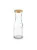 relaxdays 2 x Wasserkaraffe in Transparent/ Natur - 1 Liter