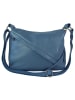 Florence Florence Schultertasche Leder petrolblau ca. 35cm