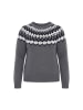 Ulla Popken Pullover in grau melange