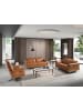 Angel Cerdá Relaxsofa 6181 in Braun/Stahl – (B)188 x (T)160 x (H)101 cm