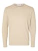 SELECTED HOMME Pullover SLHROME in Beige