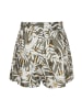 Vivance Shorts in grün-creme bedruckt