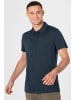 super.natural Merino Poloshirt in blau