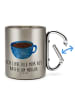 Mr. & Mrs. Panda Teebecher Kaffee Tasse mit Spruch in Silber