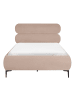 Beliani Doppelbett LESSAY in Beige/Schwarz - (W) 135 x (H) 103 x (L) 213 cm