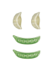 Blond Amsterdam 4er-Set Essstäbchen Gyoza/Edamame in Grün - 7cm
