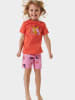 Schiesser Pyjama Girls World Organic Cotton in rot