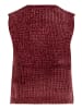 BETTY & CO Strickpullover ohne Arm in Fall Burgundy