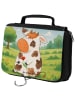 Mr. & Mrs. Panda Schminktasche Kuh Design ohne Spruch in Weiß