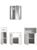 ebuy24 Badmöbelset Ice Weiß 180 x 32 cm