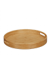 relaxdays Serviertablett in Natur - ø38,5 cm