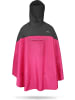 Normani Outdoor Sports Unisex Regenponcho wasserdicht Cherrapunji in Schwarz/Pink