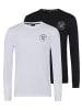 H.I.S. Langarmshirt in schwarz, weiß