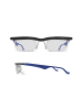 Maximex SEEPLUS-Brille, Blau mit individuell einstellbaren Gläsern, -6 bis +3 Dioptrien in Transparent