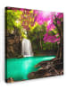 MuchoWow Leinwand Bilder Magischer Wasserfall