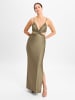 Marie Lund Abendkleid in oliv - 0002