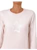 NORMANN Frottee Pyjama langarm Schlafanzug Bündchen und Sterne - 70543 in rose