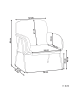 Beliani Sessel TRYSNES in Beige/Schwarz - (W) 74 x (H) 84 x (L) 75 cm