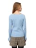 Zero  Pullover mit Volants am Ärmel in Blau