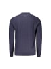 North Sails Blau Schwarz Wolle Herren Pullover