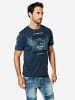 KOROSHI Kurzarm-t-shirt. in blau
